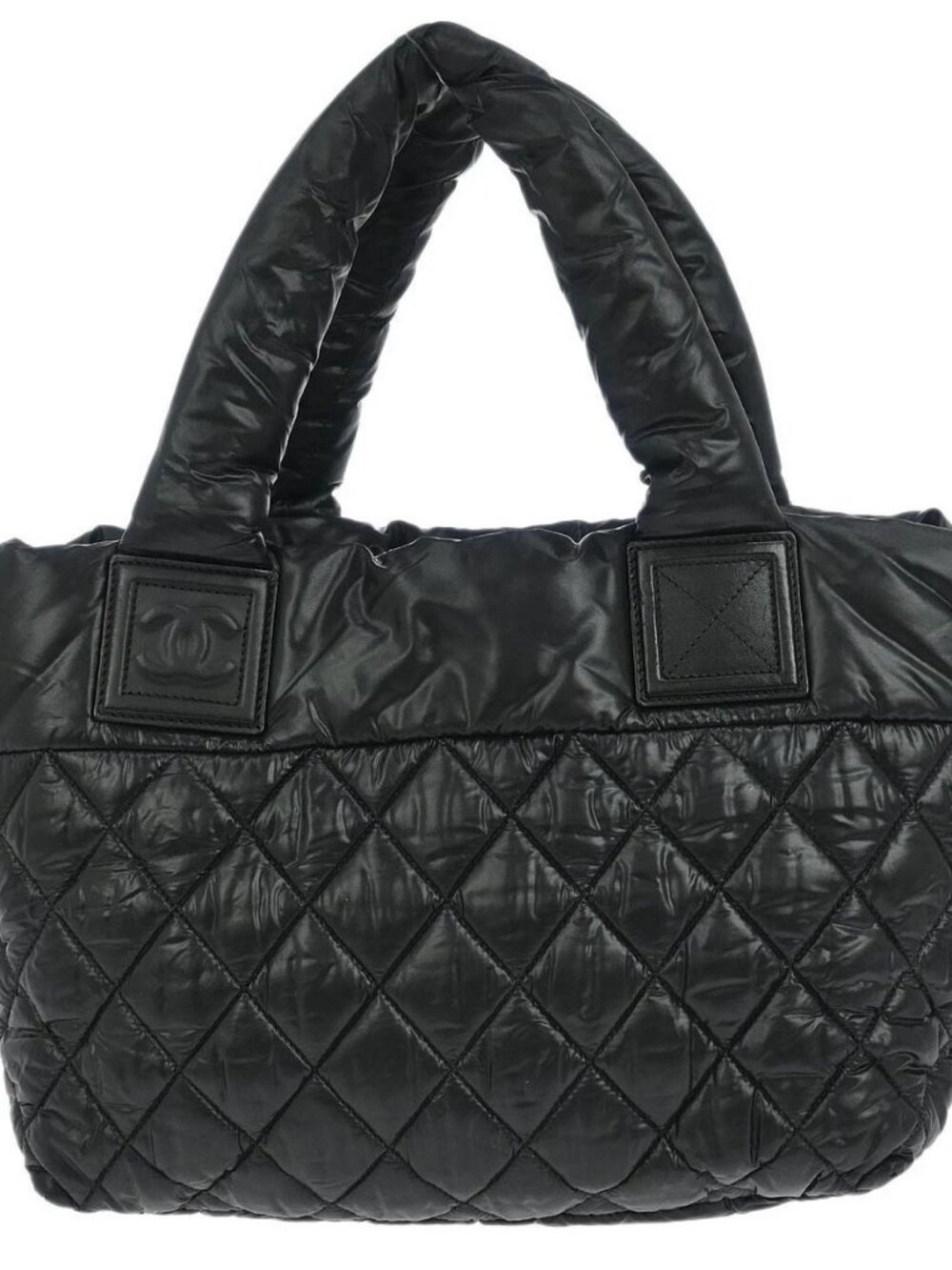 Chanel Black Nylon Calfskin Coco Cocoon Tote Bag 116892